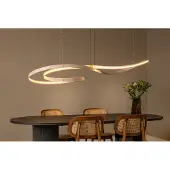 Lucide Lumière suspendue LED moderne Slalom Sable avec effet