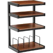 Norstone Esse-Hifiv/Bkwn (Support), Pied + support mural pour enceinte, Noir