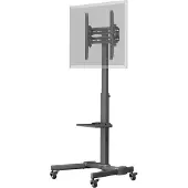 Goobay 59508 Support de présentation TV Pro (taille L), noir - Support pour téléviseurs et moniteurs entre 37 et 70 pouces (94-178 cm) jusqu'à 50 kg, inclinable