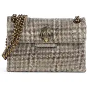Kurt Geiger pour femme. 3036240609 Sac en toile beige Mini Kensington (OSFA), Casuel, Tissu