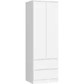 Akord Armoire STAR S 60 cm Blanche Moderne pour Adolescent