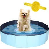 Lendo Online Piscine pour Chien Pliable Ø80 cm Bleue