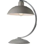 Elstead Lighting Lampe de table rétro Franklin gris chromé, 1xE27x60W, métal, dimensions : 46x30x36 cm, IP20, Elstead