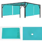 Mendler Toile de rechange pour toit de pergola Beja 3x4m