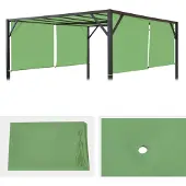 Mendler Toile de rechange pour toit de pergola Beja 3x4m