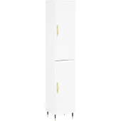 vidaXL Highboard blanc 34,5x34x180 cm Bois composite