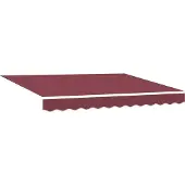 vidaXL Auvent manuel rouge vin 300x250 cm