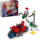 LEGO 76275 La course-poursuite en moto : Spider-Man contre Docteur Octopus