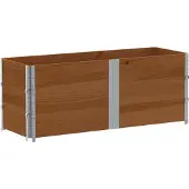 vidaXL Jardinière marron 150x50 cm bois massif de pin