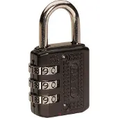ABUS Serrure à combinaison 715/20 Noir Acier Zinc (2 cm)