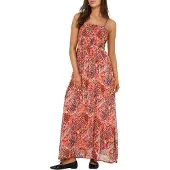 ONLY Robe 'ONLElena' bleu roi / orange foncé / rouge clair / rouge foncé