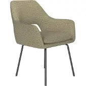 White Label Chair Mos Green 4 Metal Legs