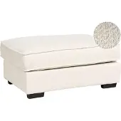 Beliani Ottoman Kolding Bouclé Beige Clair