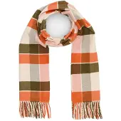 s.Oliver Écharpe beige chiné / marron chiné / gris chiné / orange chiné
