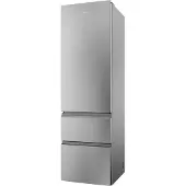 Haier Tiroir À Accès Direct (htr3620cnmg) Commande Combinée Réfrigérateur-congélateur Inox