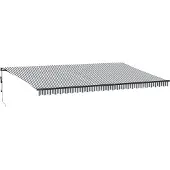 vidaXL Store automatique anthracite et blanc 600x300 cm