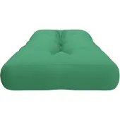 vidaXL Coussin de palette vert 120x40x12 cm tissu