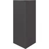 vidaXL Jardinière noir triangulaire 40x34,5x70 cm acier