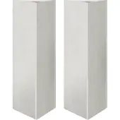 vidaXL Jardinières 2 pcs triangulaire 30x26x75 cm acier inoxydable