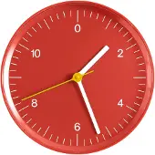 HAY Wall Clock (Recycled) Horloge Murale Red