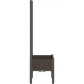 vidaXL Jardinière avec treillis marron 40x40x142 cm PP