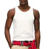 Superdry T-Shirt vert clair / blanc