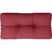 vidaXL Coussin de palette rouge bordeaux 80x40x12 cm tissu