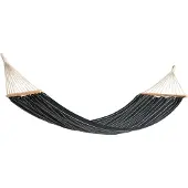 HAY Outdoor Market Hamac Black with beige stripe