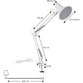 LINDBY - Undra LED Lampe de Table Blanc
