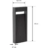 LUCANDE Luminaires d'extérieur , Tavion, Noir, Terrasse, Aluminium, Moderne