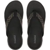 SKECHERS Go Walk Flex Sandal Maren Damen Zehentrenner Schwarz