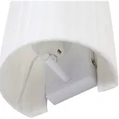 LINDBY Applique Murale , Virelle, dimmable, Blanc, Salon / séjour, Tissu / textile