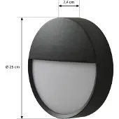 Arcchio Luminaires d'extérieur , Gravo, Noir, Balcon, Métal, Moderne
