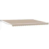 vidaXL , store enroulable beige, 4 x 2 mètres, polyester et métal