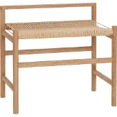 Hubsch Banc chêne - naturel/blanc cassé