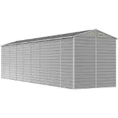 vidaXL Abri de jardin 191x725x198 cm acier galvanisé gris clair