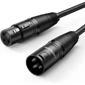 UGREEN AV130 66718 câble audio XLR (femelle) - XLR (mâle) microphone/amplificateur 3m - noir