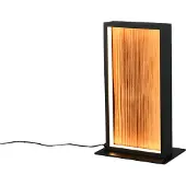 TRIO Lampe de table LED, bois, variateur d'intensité tactile, H 30,3 cm