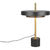 TRIO Lampe de table design Keaton noir avec or