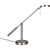 TRIO Lampe de bureau Monza nickel