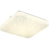TRIO Lumière carrée au plafond Mandria IV Blanc