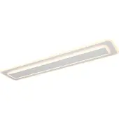 TRIO -Leuchten : Plafonnier LED RIVA, dimensions 90x4,70x20 cm, couleur blanche