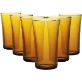 Duralex Lot De 6 Verres Hauts Ambre Lys 280ml
