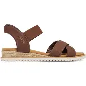 SKECHERS Slip-Ins Bobs Desert Kiss – Golden Lily Damen Sandale Braun