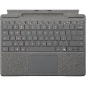 Microsoft Surface Pro Type Cover avec Emplacement de Stockage pour Stylet Platine AZERTY