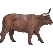 MOJO Figurine - - Vache écossaise des hautes terres - Taille XL - Fabriquée à la main - 3 ans+