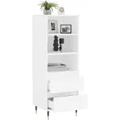 vidaXL Highboard blanc 40x36x110 cm Bois composite