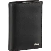 Lacoste Cuir porte-monnaie FG Vertical Wallet Black noir
