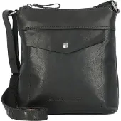 Spikes & Sparrow Cuir sac à épaule bandoulière DEBRA Crossover Black noir