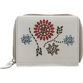 Bruno Banani Cuir porte-monnaie Zip Wallet With Flap Ecru beige